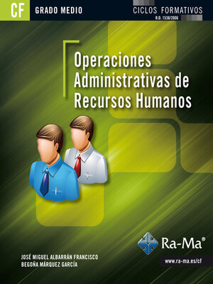 cover image of Operaciones administrativas de recursos humanos (GRADO MEDIO)